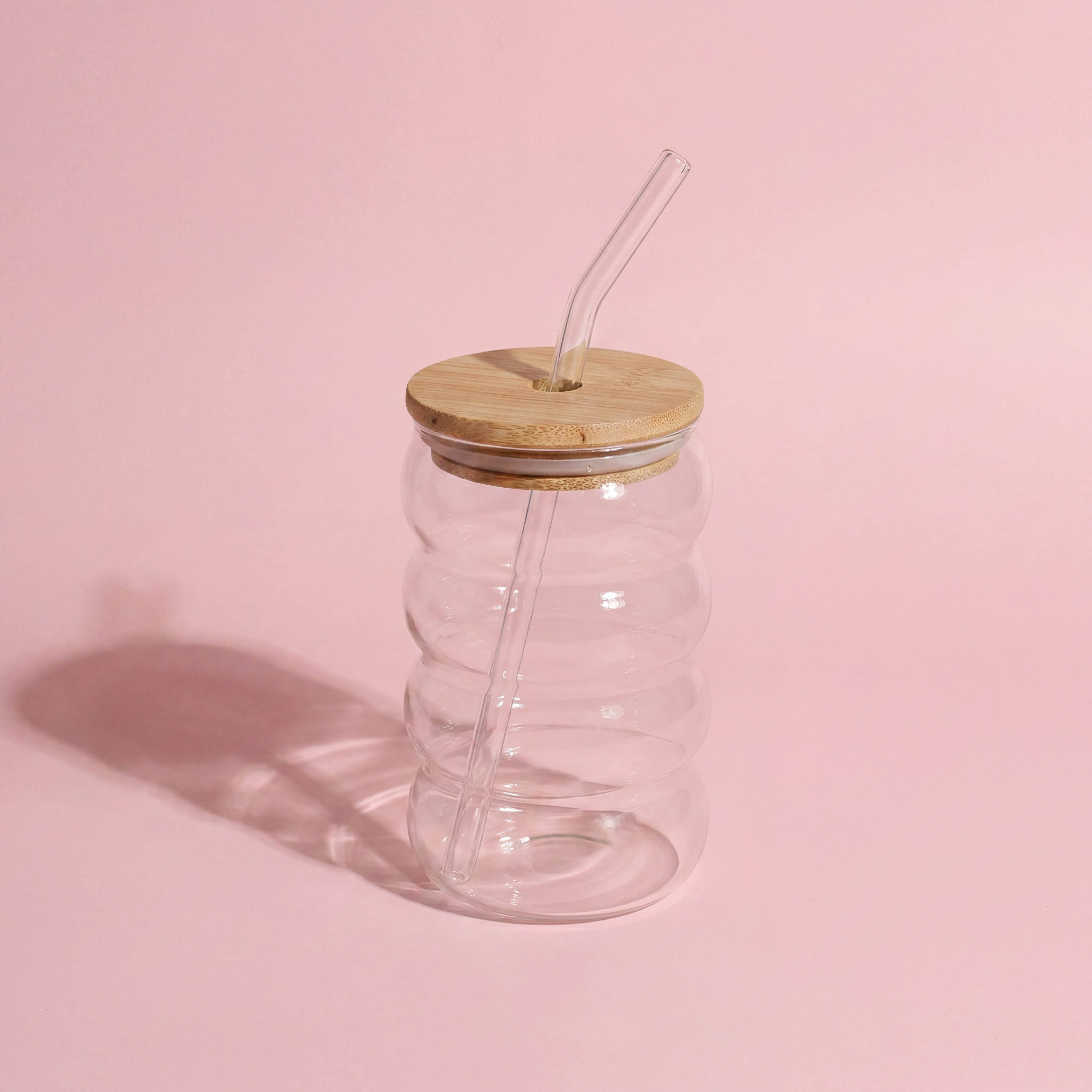 Glass Ripple Wave Tumbler